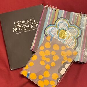 Colorful Spiral Notebooks Set of 3